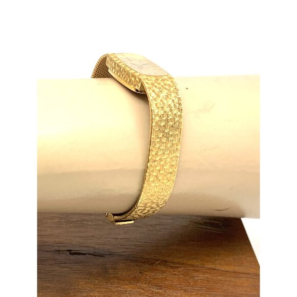 Longines Womens Watch 18k Yellow Gold Textured Vintage 1974 Swiss Hand Wind 15mm - Picture 14 of 16